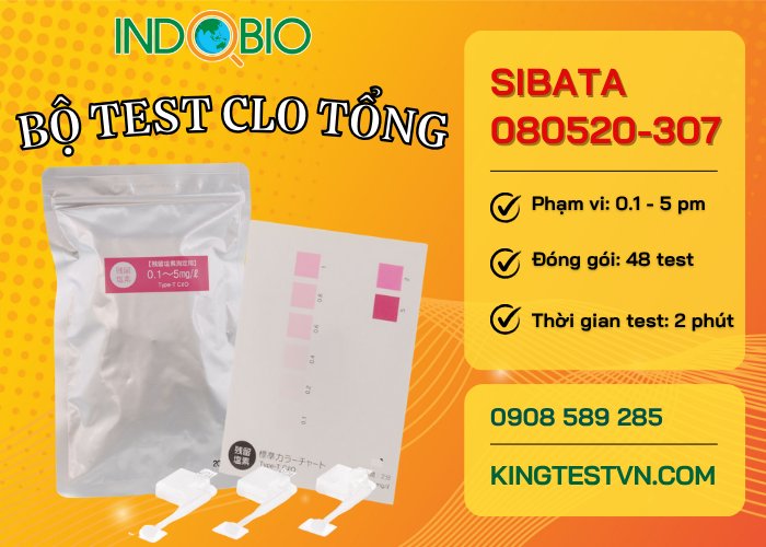 Bộ test clo tổng Sibata 080520-307